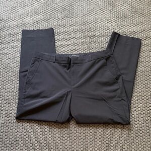 Banana Republic Plus Size Black Mid Rise Straight Leg Ryan Style Trouser Pants